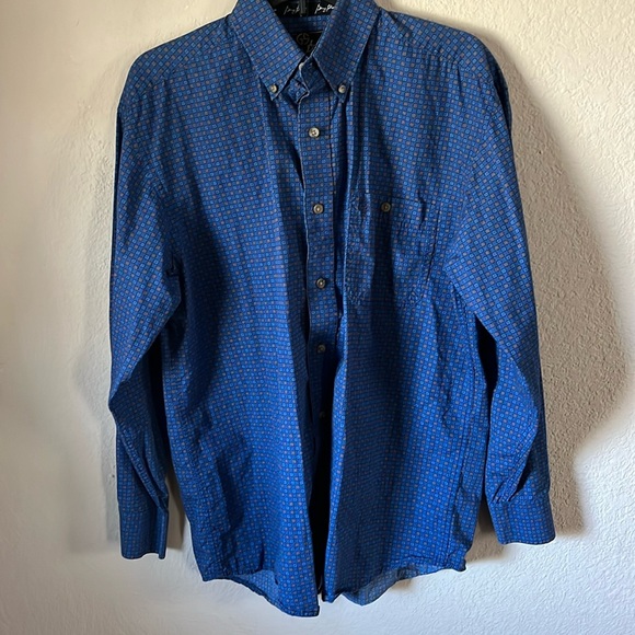 Wrangler Gorge Strait long sleeve western button up shirt size large - Picture 1 of 3